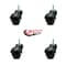 Service Caster 2 Inch Gloss Black Hooded 5/16 Inch Threaded Stem Ball Caster SCC, 4PK SCC-TS01S20-POS-GB-516-4 - alternate 4